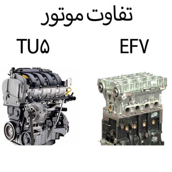 تفاوت موتور EF7 و vموتور TU5